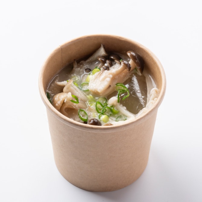 長芋ときのこのスープ